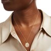 Thumbnail Image 2 of Oval-Shaped Cross Cutout Pendant in 14K Gold