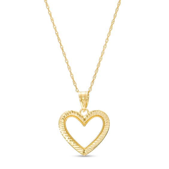 Enamel Heart Necklace – Baby Gold