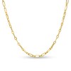 Thumbnail Image 1 of Child's Paper Clip Chain Necklace in Hollow 14K Gold – 13"