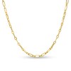 Thumbnail Image 0 of Child's Paper Clip Chain Necklace in Hollow 14K Gold – 13"