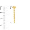 Thumbnail Image 2 of Rope Chain Front/Back Earrings in 14K Gold