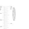 Thumbnail Image 2 of 20.0mm Diamond-Cut Tube Hoop Earrings in 14K White Gold