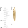 Thumbnail Image 2 of 20.0mm Polished Tube Hoop Earrings in 14K Gold