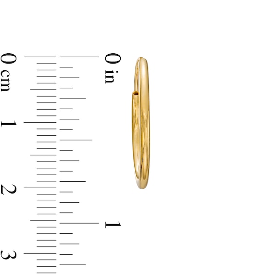 20.0mm Continuous Hoop Earrings in 14K Gold