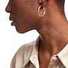 Thumbnail Image 2 of 30.0mm Twist Tube Hoop Earrings in 14K Gold