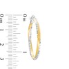 Thumbnail Image 3 of 30.0mm Twist Tube Hoop Earrings in 14K Gold