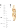 Thumbnail Image 3 of 25.0mm Diamond-Cut Polka-Dot Tube Hoop Earrings in 14K Gold