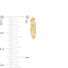 Thumbnail Image 2 of 13.0mm Diamond-Cut Tube Hoop Earrings in 14K Gold