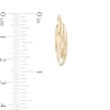 Thumbnail Image 3 of Triple Layer Tube Hoop Earrings in 14K Gold