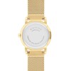 Thumbnail Image 3 of Ladies' Movado Museum Classic 1/20 CT. T.W. Diamond Gold-Tone IP Mesh Watch with Black Dial (Model: 0607628)