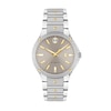 Thumbnail Image 1 of Ladies' Movado SE Automatic Diamond Accent Two-Tone PVD Watch with Silver-Tone Dial (Model: 607681)