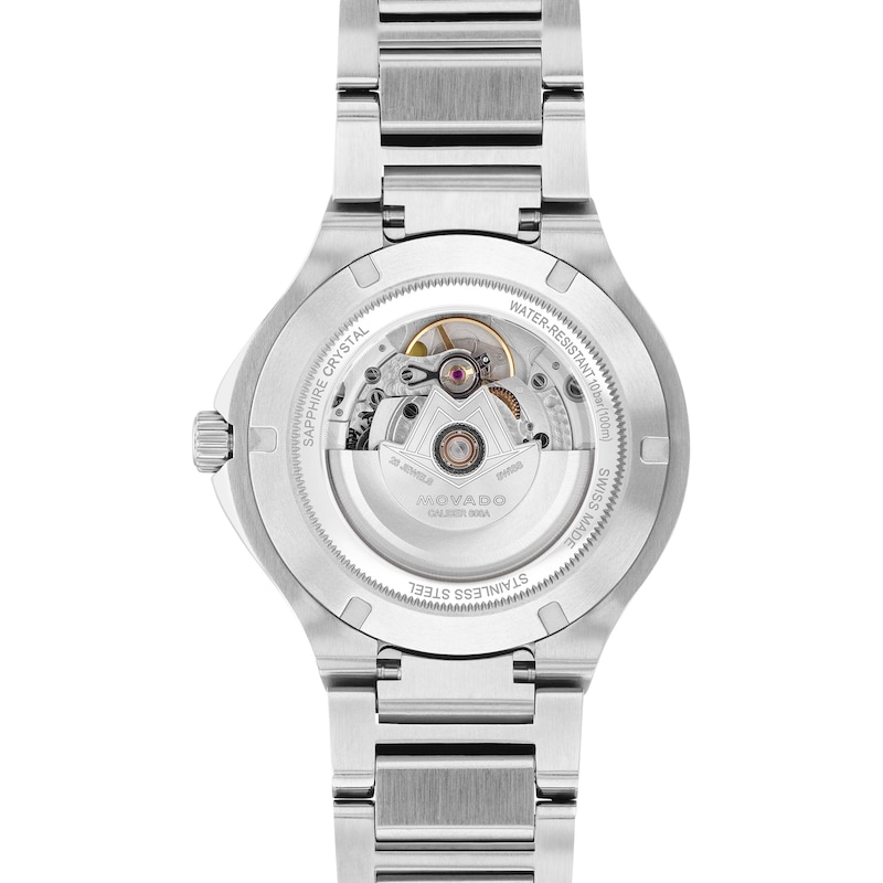 Main Image 3 of Ladies' Movado SE Automatic Diamond Accent Two-Tone PVD Watch with Silver-Tone Dial (Model: 607681)