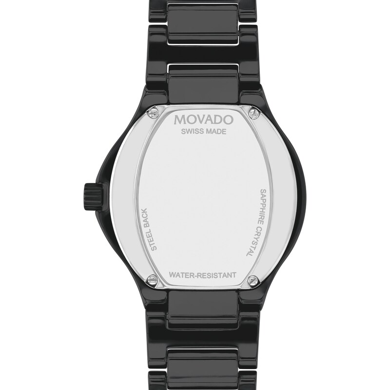 Main Image 3 of Ladies' Movado SE Two-Tone PVD Ceramic Watch with Black Dial (Model: 0607741)