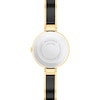 Thumbnail Image 2 of Lades' Movado Moda Diamond Accent Two-Tone PVD Ceramic Bangle Watch with Black Dial (Model: 0607716)