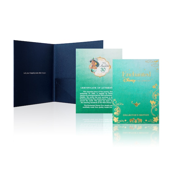 Collector's Edition Enchanted Disney Aladdin 30th Anniversary Amazonite, Topaz and Diamond Necklace in Sterling Silver