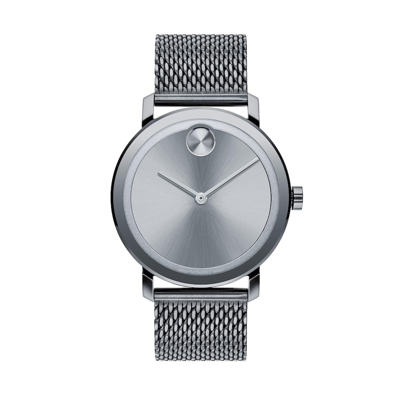 Main Image 1 of Men's Movado Bold® Evolution Gunmetal Grey IP Mesh Watch with Grey Dial (Model: 3600902)