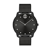 Thumbnail Image 0 of Men's Movado Bold® Thin Crystal Accent Black IP Mesh Watch with Black Dial (Model: 3600904)