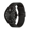 Thumbnail Image 1 of Men's Movado Bold® Thin Crystal Accent Black IP Mesh Watch with Black Dial (Model: 3600904)