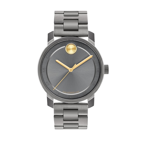 Men's Movado BoldÂ® Access Gunmetal Grey IP Watch Grey Dial (Model: 3600913)