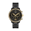 Thumbnail Image 1 of Ladies' Movado Bold® Verso Gold-Tone IP and Black Ceramic Chronograph Watch with Black Dial (Model: 3600932)