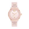 Thumbnail Image 1 of Ladies' Movado Bold® Verso Rose-Tone IP and Pink Ceramic Watch with Pink Dial (Model: 3600935)