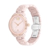 Thumbnail Image 2 of Ladies' Movado Bold® Verso Rose-Tone IP and Pink Ceramic Watch with Pink Dial (Model: 3600935)