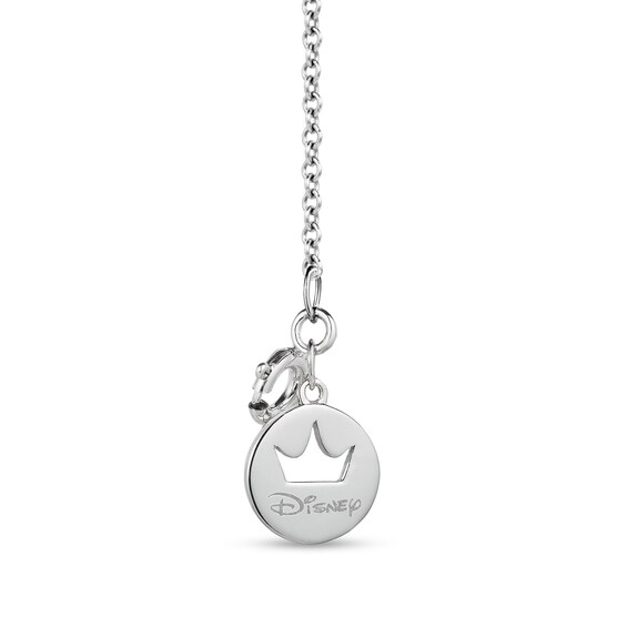 Enchanted Disney Ariel Carnelian, Amethyst and 1/15 CT. T.w. Diamond Crab Pendant in Sterling Silver and 10K Rose Gold