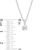 Thumbnail Image 3 of 1/2 CT. T.W. Diamond Graduated Bail Pendant in 10K White Gold (J/I3)