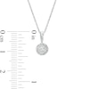 Thumbnail Image 3 of 1/5 CT. T.W. Diamond Solitaire Beaded Frame Pendant and Stud Earrings Set Sterling Silver (J/I3)