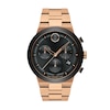 Thumbnail Image 1 of Men's Movado Bold® Fusion Rose-Tone IP and Black Ceramic Bezel Chronograph Watch with Black Dial (Model: 3600898)