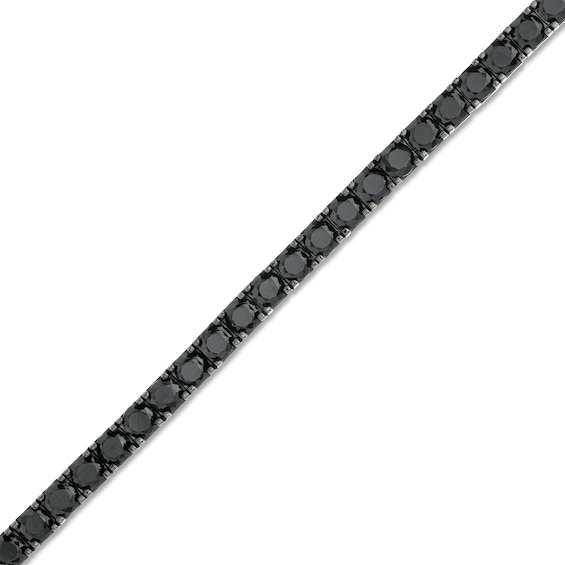 Vera Black Spinel Bracelet in Sterling Silver and Black Rhodium - 7.5"