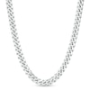 Thumbnail Image 1 of Vera Men's 6.2mm Cuban Link Necklace in Solid Sterling Silver - 18"