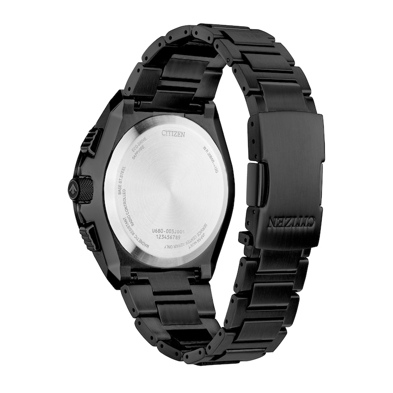 Main Image 3 of Men's Citizen Eco-Drive® Promaster Air Skyhawk Black IP Chronograph Watch with Black Dial (Model: JY8127-59E)