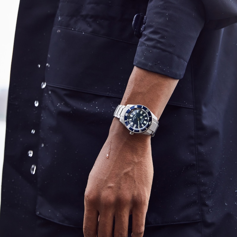 Main Image 2 of Men's Citizen Automatic Super Titanium™ Watch with Blue Dial (Model: NB6021-68L)