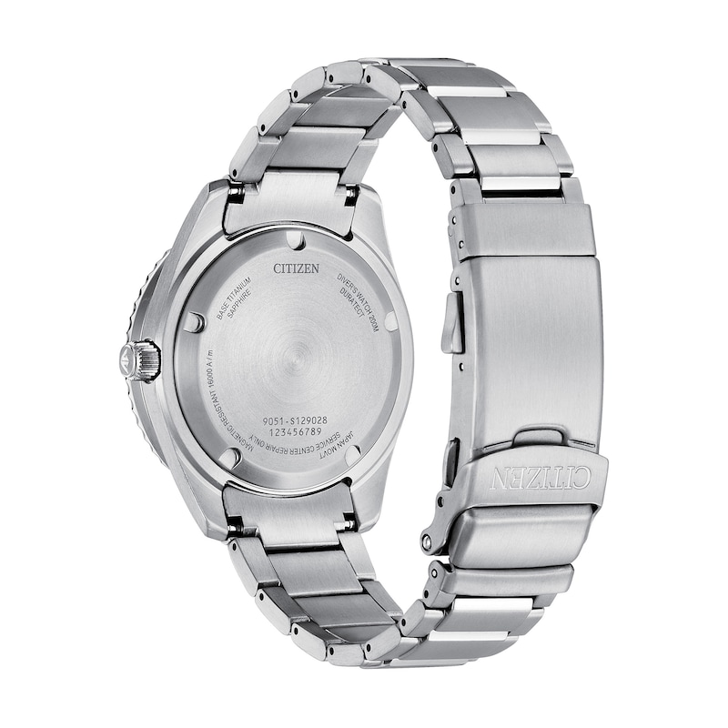 Main Image 3 of Men's Citizen Automatic Super Titanium™ Watch with Blue Dial (Model: NB6021-68L)