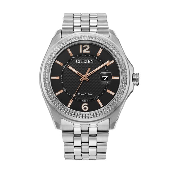 Men's Citizen Eco-Drive® Corso Classic Watch with Black Dial (Model: Aw1740-54H)