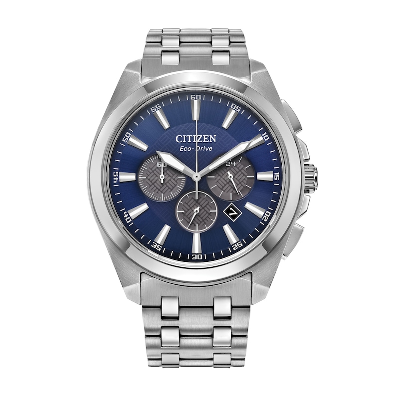 Main Image 1 of Men's Citizen Eco-Drive® Classic Chronograph Watch with Blue Dial (Model: CA4510-55L)