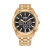 Thumbnail Image 1 of Men's Citizen Eco-Drive® Classic Gold-Tone Chronograph Watch with Black Dial (Model: CA4512-50E)