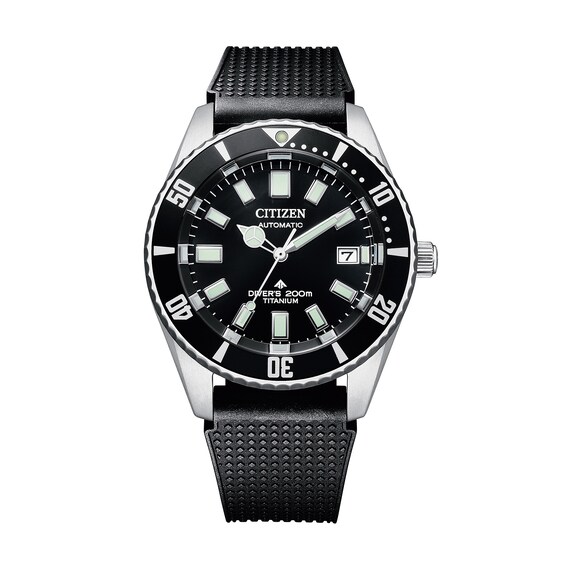 Men's Citizen Automatic Super Titanium™ Watch with Black Dial (Model: Nb6021-17E)
