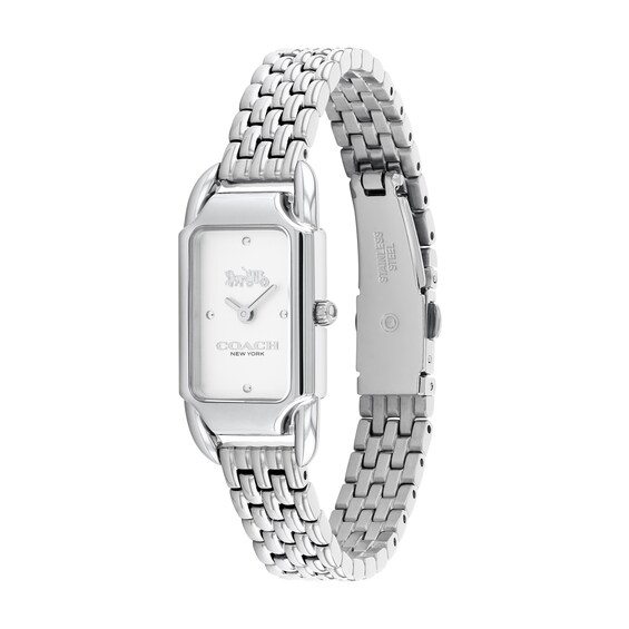 Ladies' Coach Cadie Watch with Rectangular White Dial (Model: 14504035)
