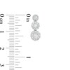 Thumbnail Image 2 of Marilyn Monroe™ Collection 3/4 CT. T.W. Journey Multi-Diamond Trio Drop Earrings in 10K White Gold