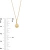 Thumbnail Image 2 of Child's Cubic Zirconia Solitaire Flower Pendant in 14K Gold – 15"
