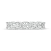 Thumbnail Image 4 of 1 CT. T.W. Diamond Seven Stone Anniversary Band in 10K White Gold