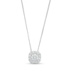 Thumbnail Image 0 of 3/4 CT. T.W. Diamond Cushion-Shaped Frame Pendant in 10K White Gold