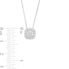 Thumbnail Image 2 of 3/4 CT. T.W. Diamond Cushion-Shaped Frame Pendant in 10K White Gold