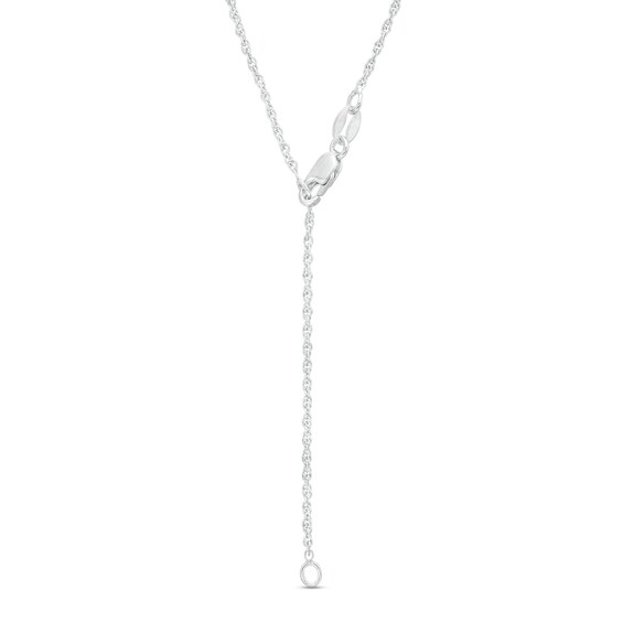 Oval White Lab-Created Sapphire Rope-Textured Frame Three Piece Set in Sterling Silver with 14K Gold Plate â Size 7