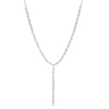Thumbnail Image 1 of 7/8 CT. T.W. Diamond Marquise and Round Alternating Art Deco "Y" Necklace in Sterling Silver