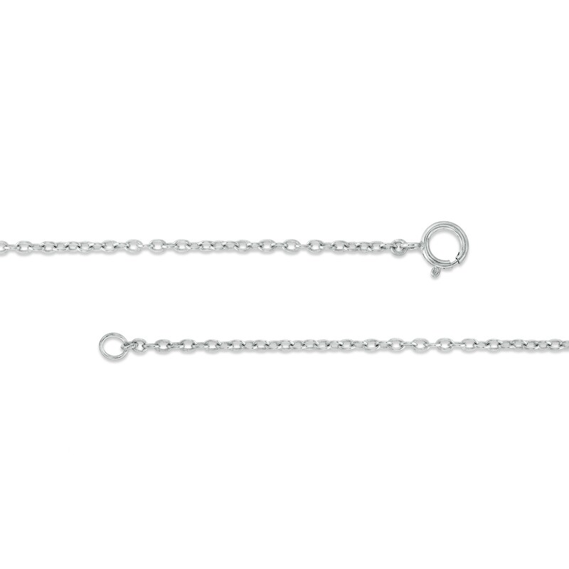 Main Image 3 of 7/8 CT. T.W. Diamond Marquise and Round Alternating Art Deco "Y" Necklace in Sterling Silver