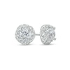 Thumbnail Image 1 of 1-3/8 CT. T.W. Diamond Swirl Frame Outer Edge Stud Earrings in 10K White Gold