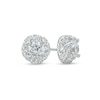 Thumbnail Image 0 of 1-3/8 CT. T.W. Diamond Swirl Frame Outer Edge Stud Earrings in 10K White Gold